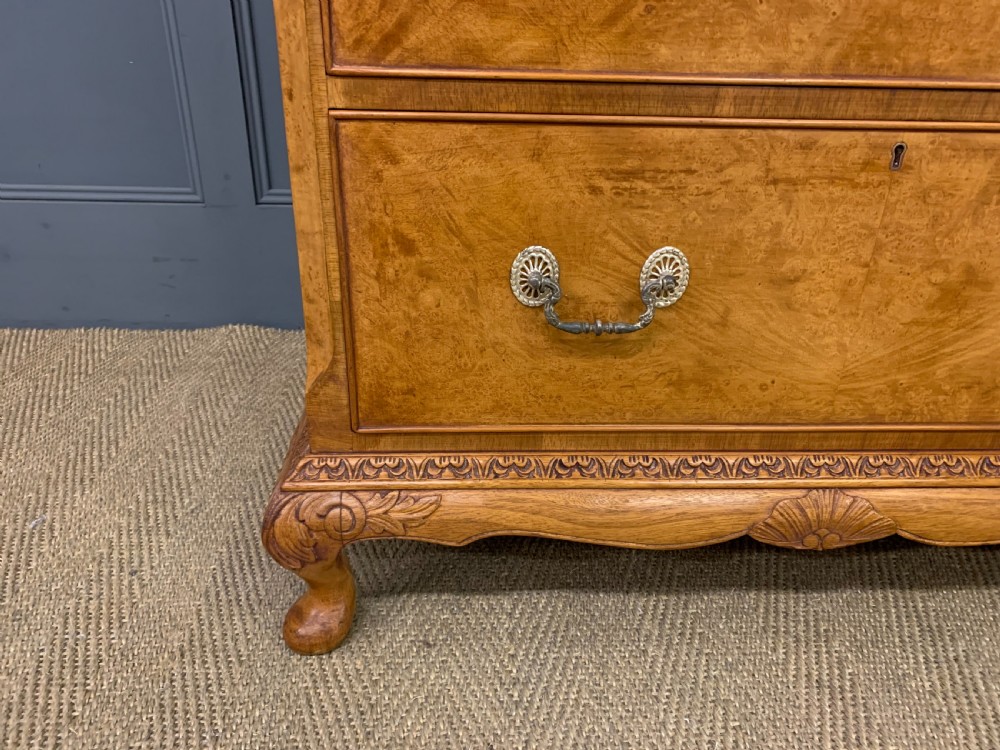 Burr Walnut Tallboy View V