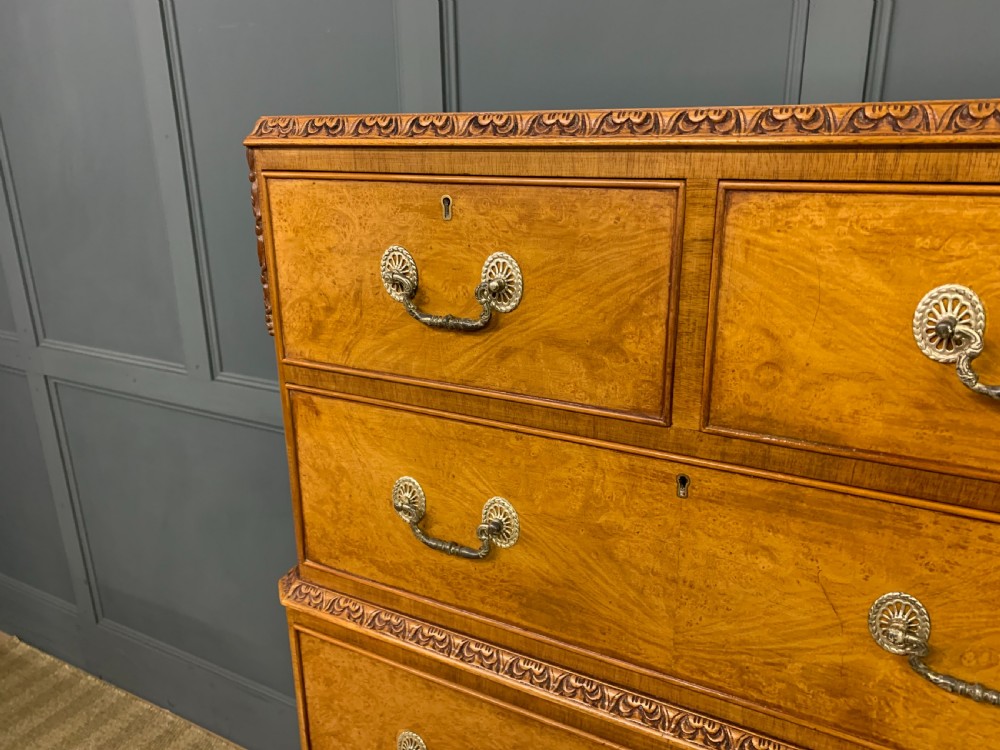 Burr Walnut Tallboy View VI