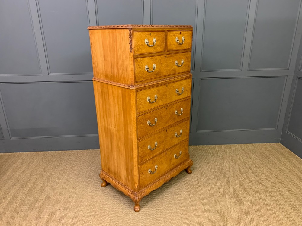 Burr Walnut Tallboy View X
