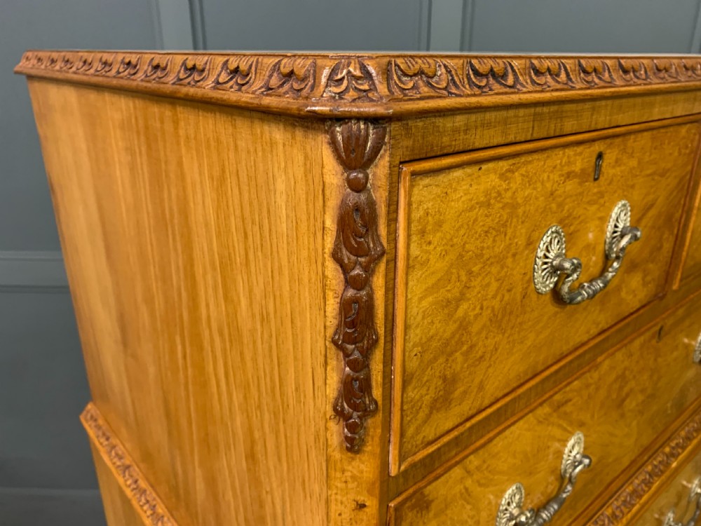 Burr Walnut Tallboy View XI