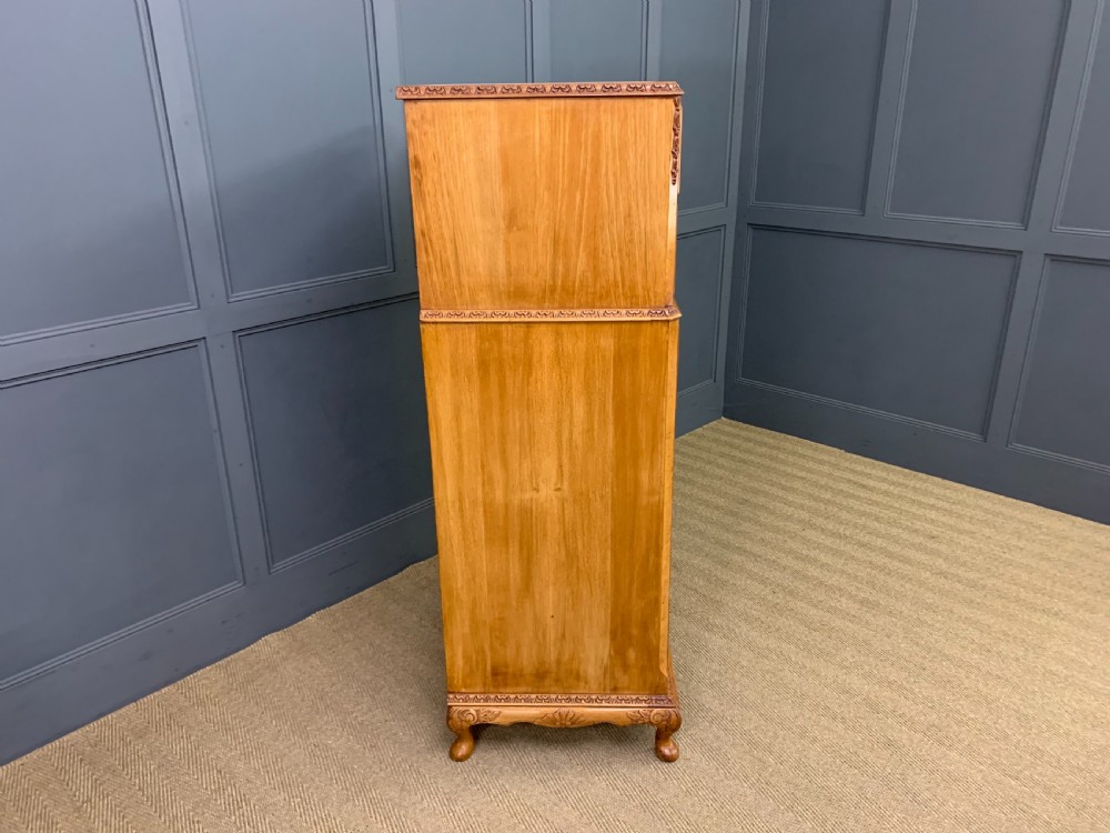 Burr Walnut Tallboy View XII