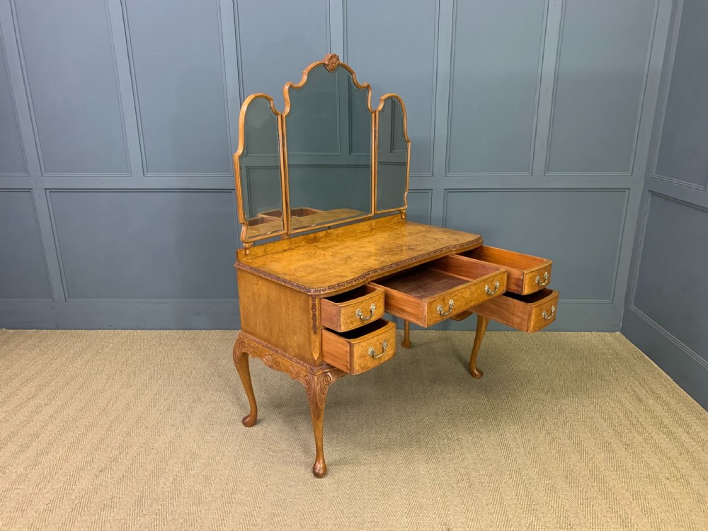 Burr Walnut Dressing Table View XIV