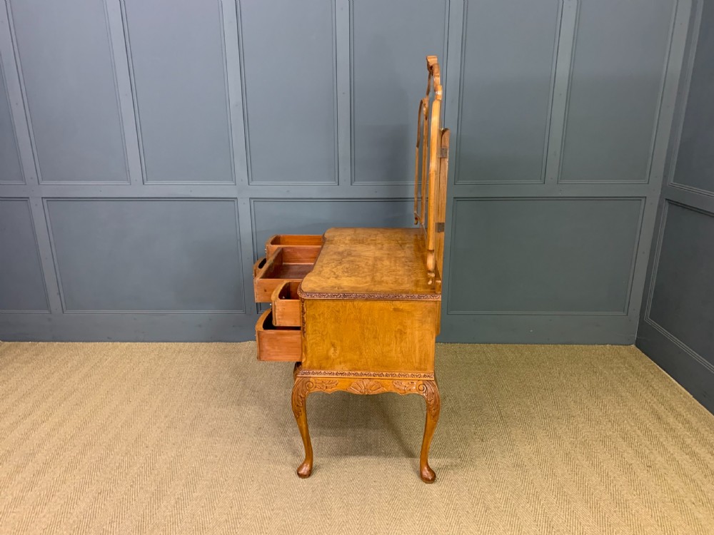 Burr Walnut Dressing Table View XVII