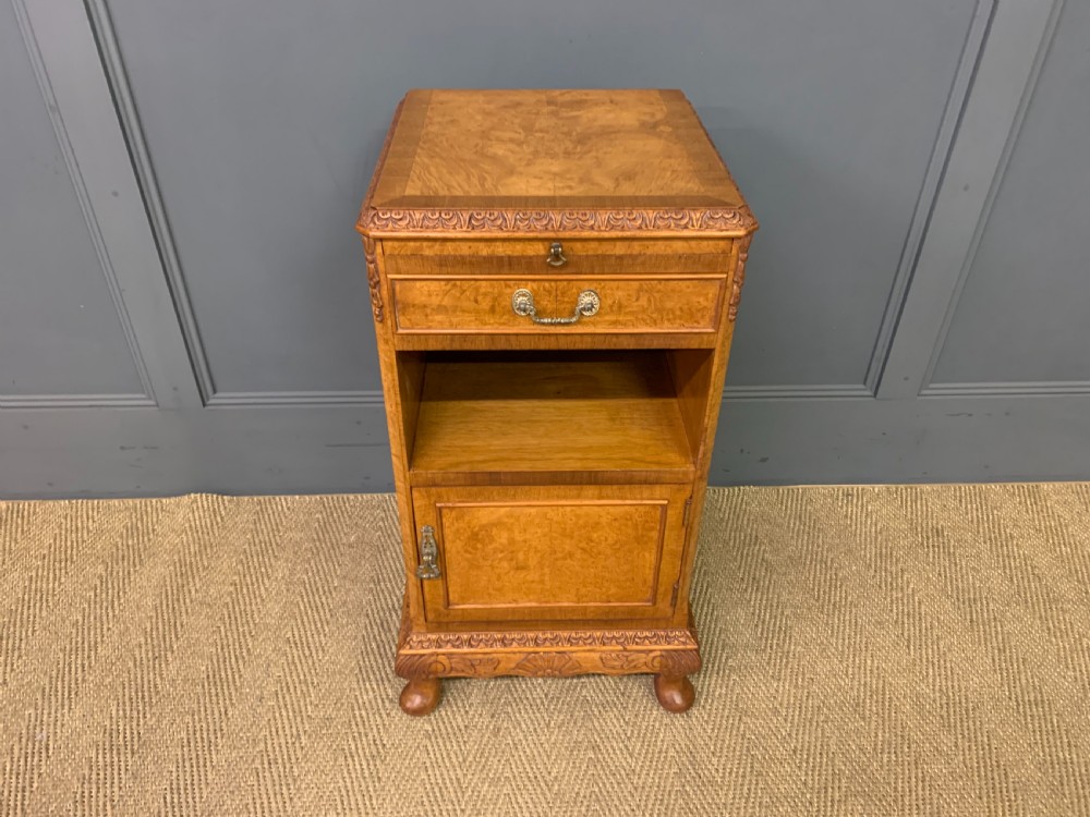 Pair of Burr Walnut Bedside Cupboards View VII