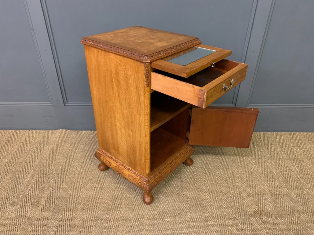 Pair of Burr Walnut Bedside Cupboards View XII