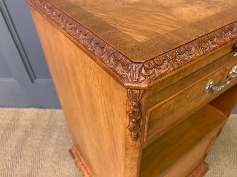 Pair of Burr Walnut Bedside Cupboards View XIV