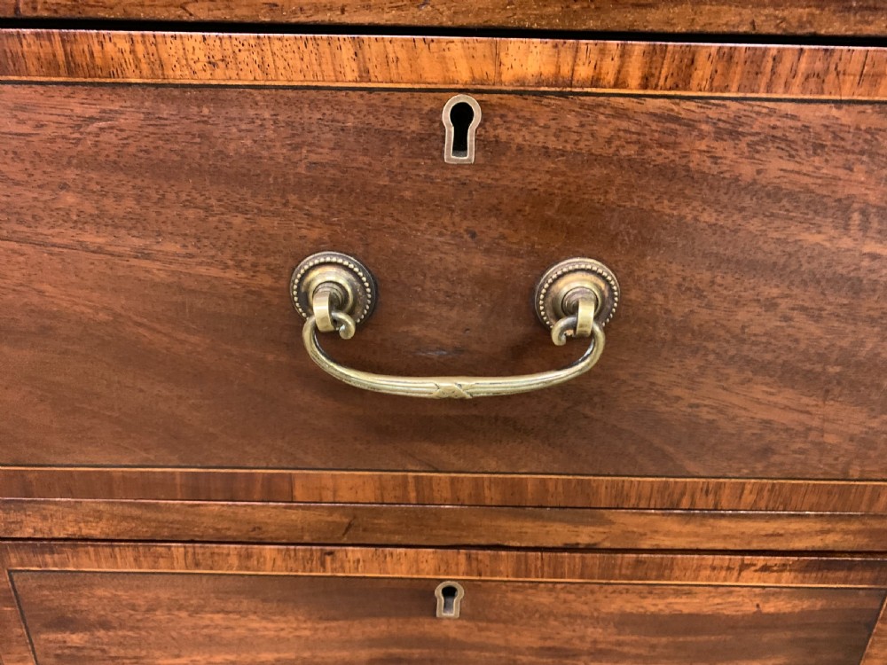 Inlaid Mahogany Pedestal Desk by Jas Shoolbred View VII