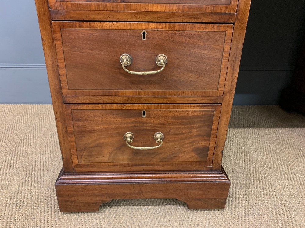 Inlaid Mahogany Pedestal Desk by Jas Shoolbred View VIII