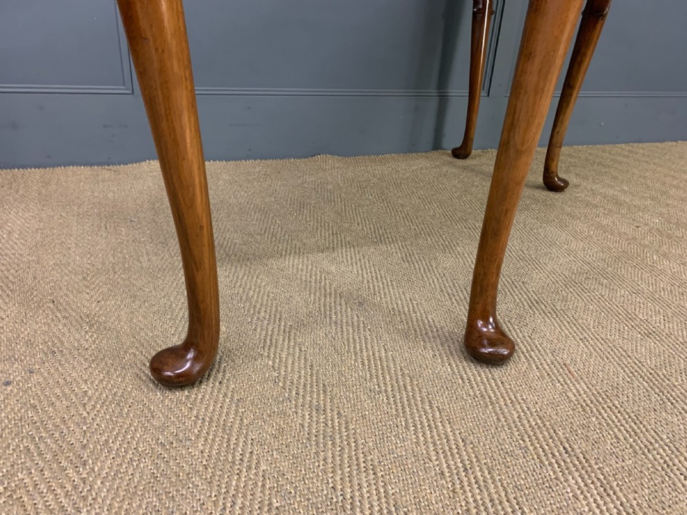 Burr Walnut Serpentine Fronted Console Table View XII