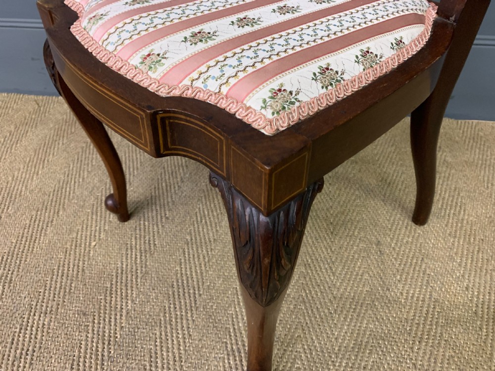 Set of 4 Inlaid Mahogany Chairs View XII