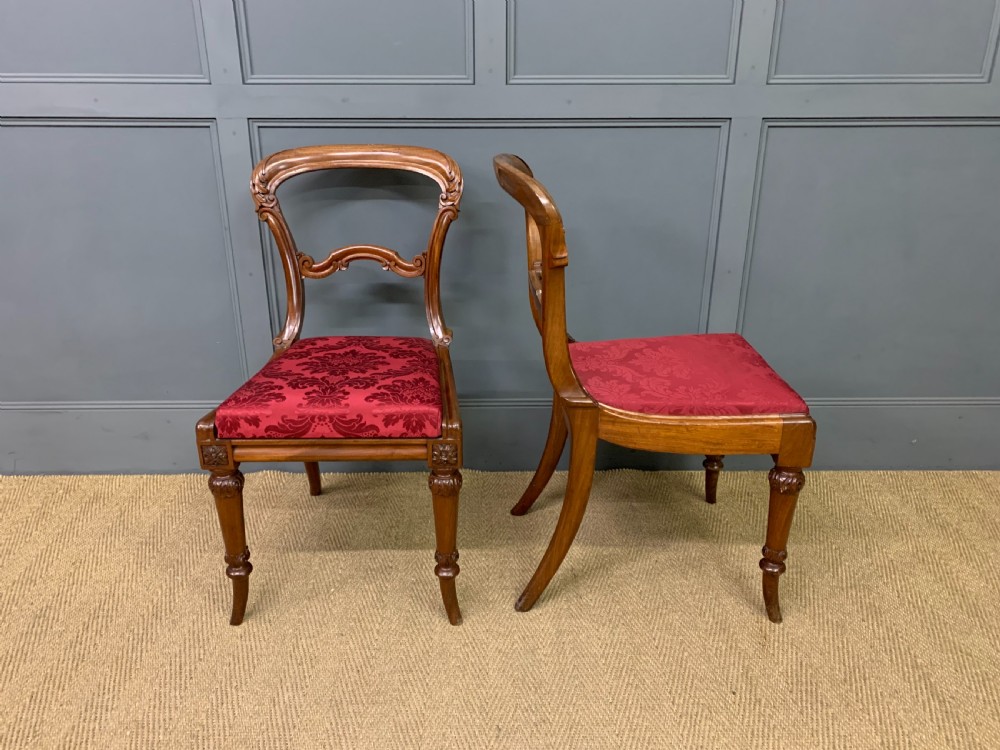 Set of 8 Victorian Mahogany Dining Chairs by Johnstone & Jeanes View IV