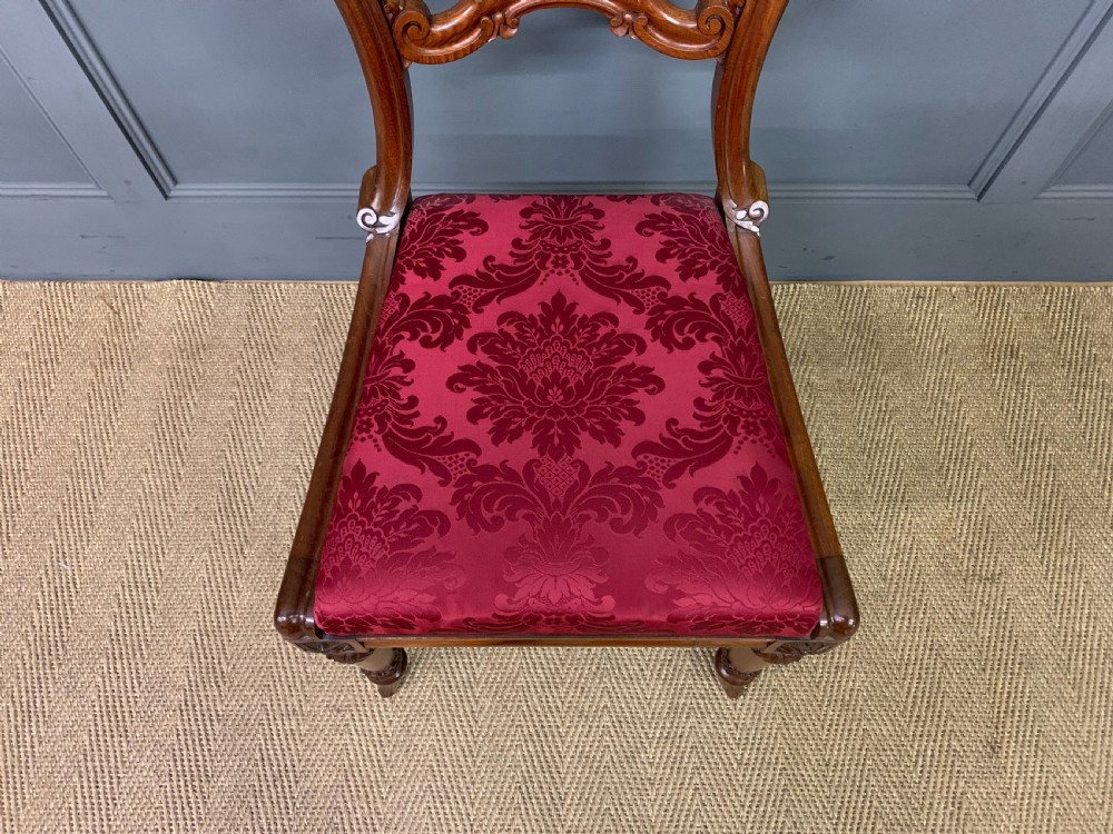 Set of 8 Victorian Mahogany Dining Chairs by Johnstone & Jeanes View VIII