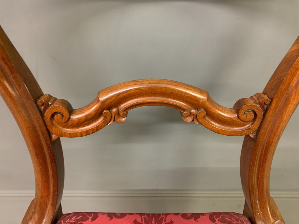 Set of 8 Victorian Mahogany Dining Chairs by Johnstone & Jeanes View X