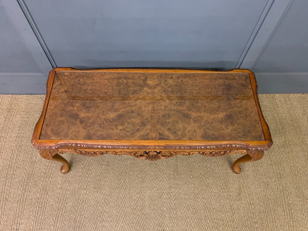Burr Walnut Coffee Table View IV