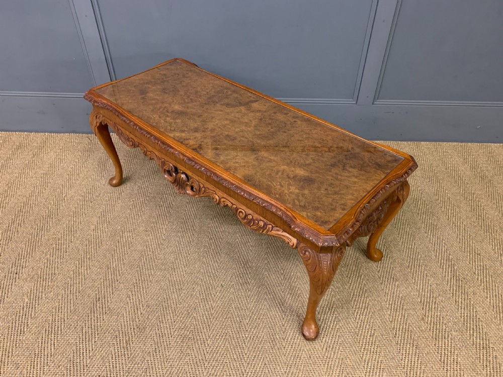 Burr Walnut Coffee Table View IX