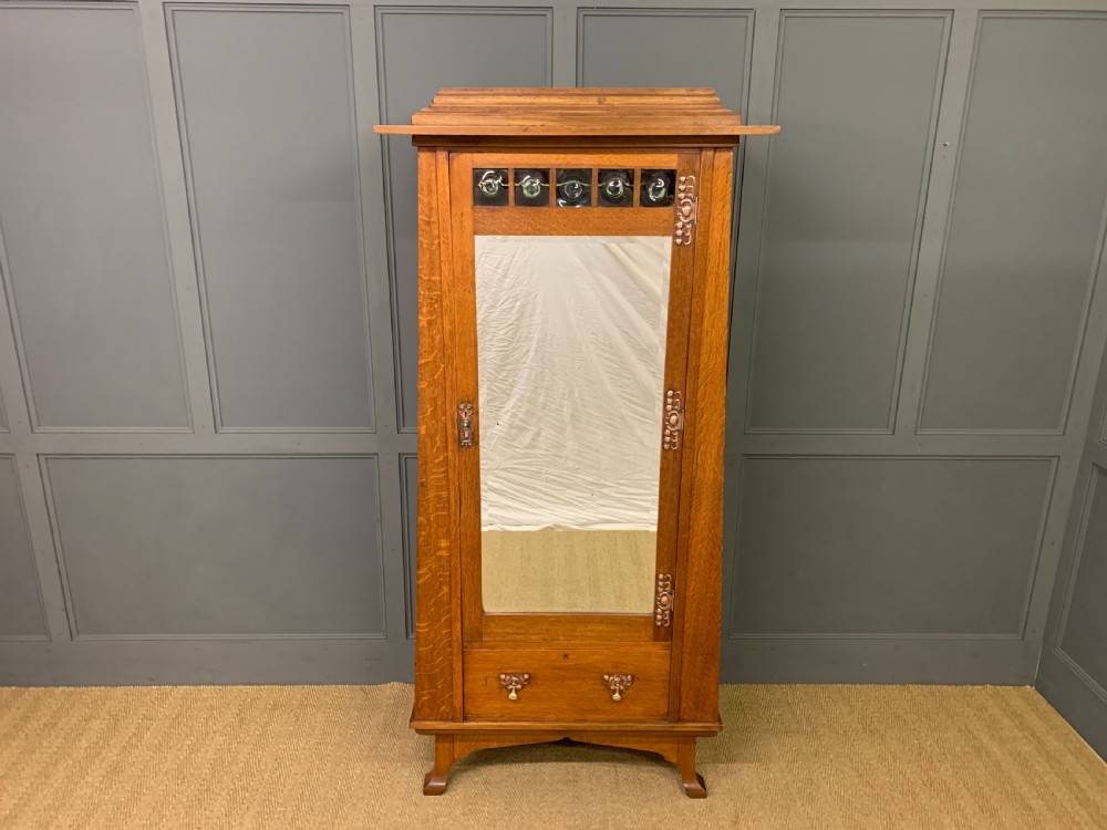 Arts and Crafts Oak Wardrobe View II