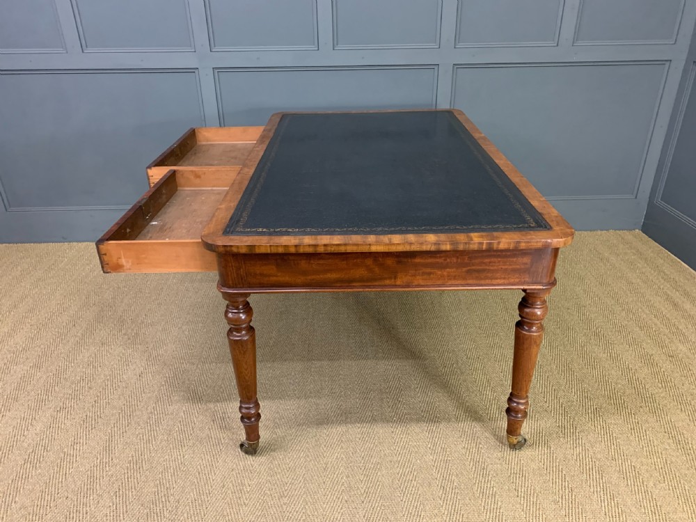 Early Victorian Mahogany Writing Table View V