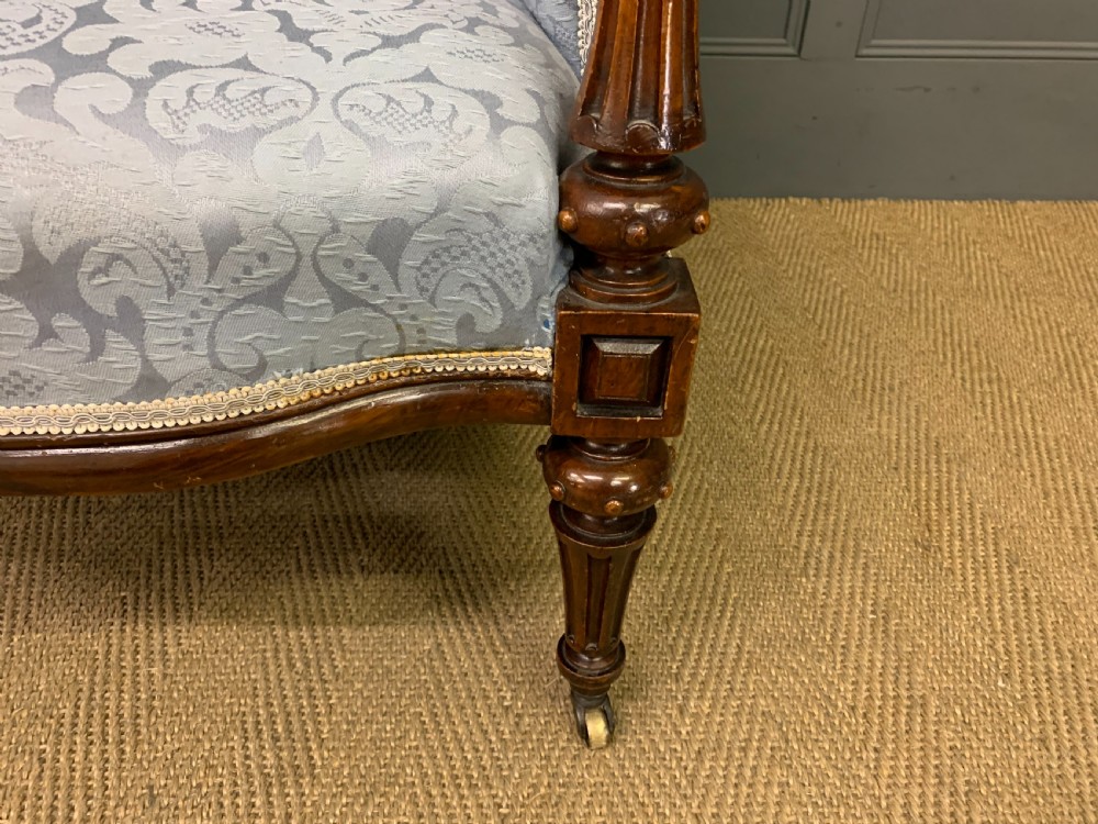 Victorian Walnut Upholstered Armchair View IV