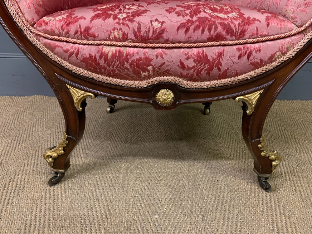 Ornate Victorian Upholstered Armchair View III