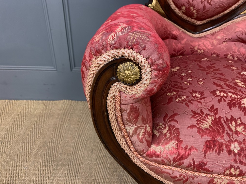 Ornate Victorian Upholstered Armchair View IV