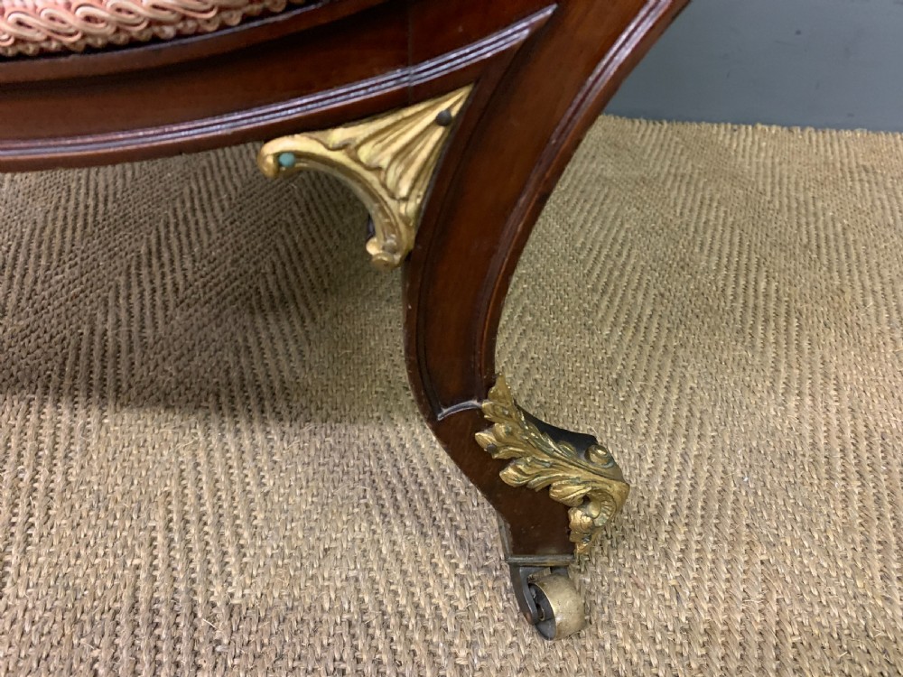 Ornate Victorian Upholstered Armchair View V