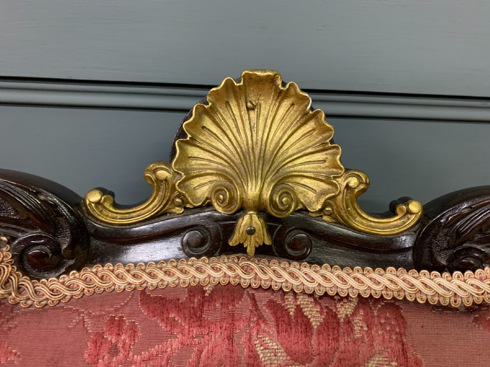 Ornate Victorian Upholstered Armchair View VIII