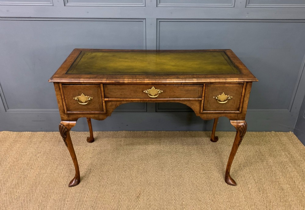 Queen Anne Style Burr Walnut Lowboy