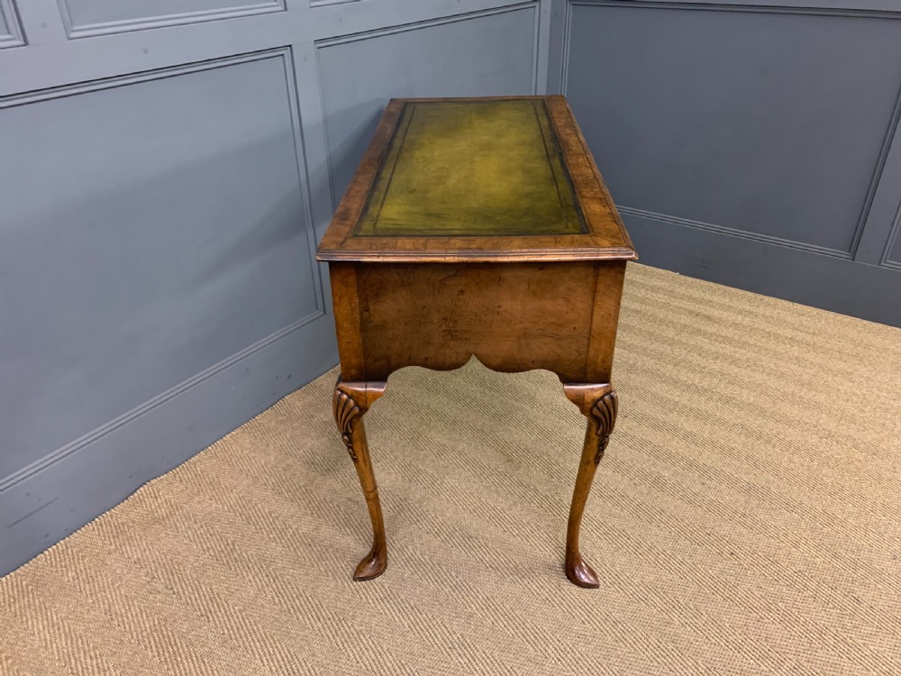 Queen Anne Style Burr Walnut Lowboy View VIII