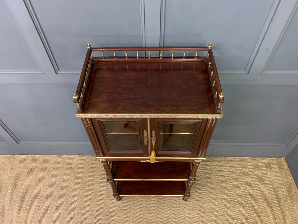 Brass Mounted Mahogany Display Cabinet View IV
