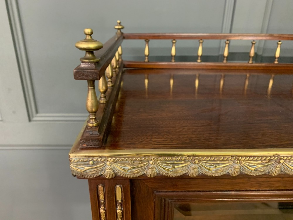 Brass Mounted Mahogany Display Cabinet View VI