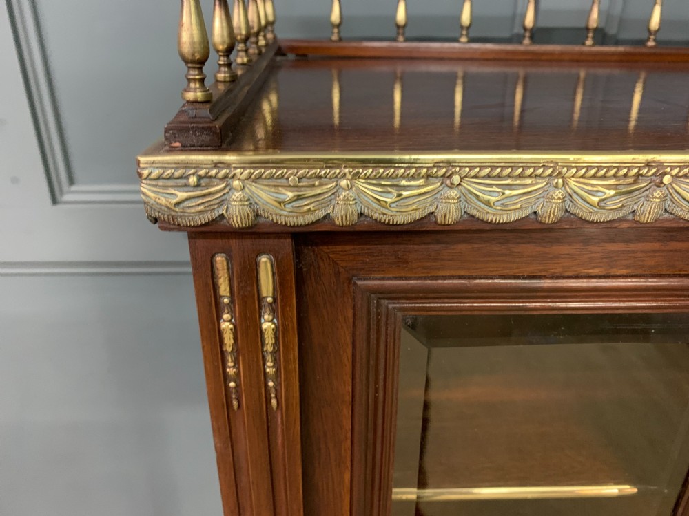 Brass Mounted Mahogany Display Cabinet View VII