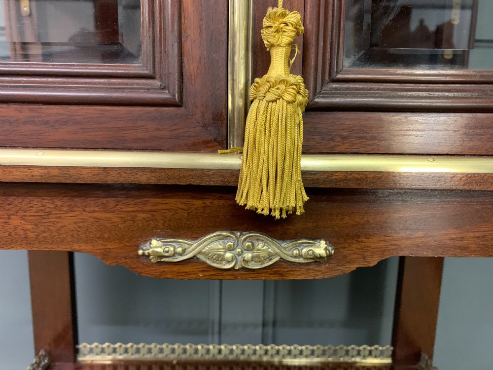 Brass Mounted Mahogany Display Cabinet View X