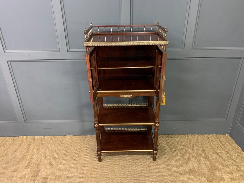Brass Mounted Mahogany Display Cabinet View XII