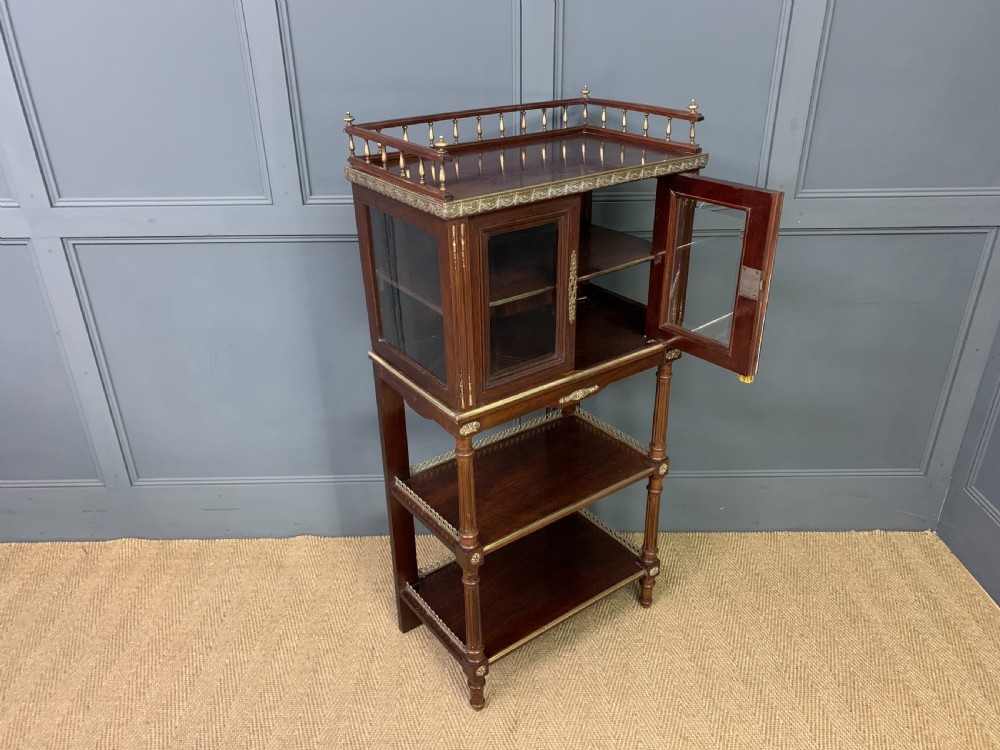 Brass Mounted Mahogany Display Cabinet View XV