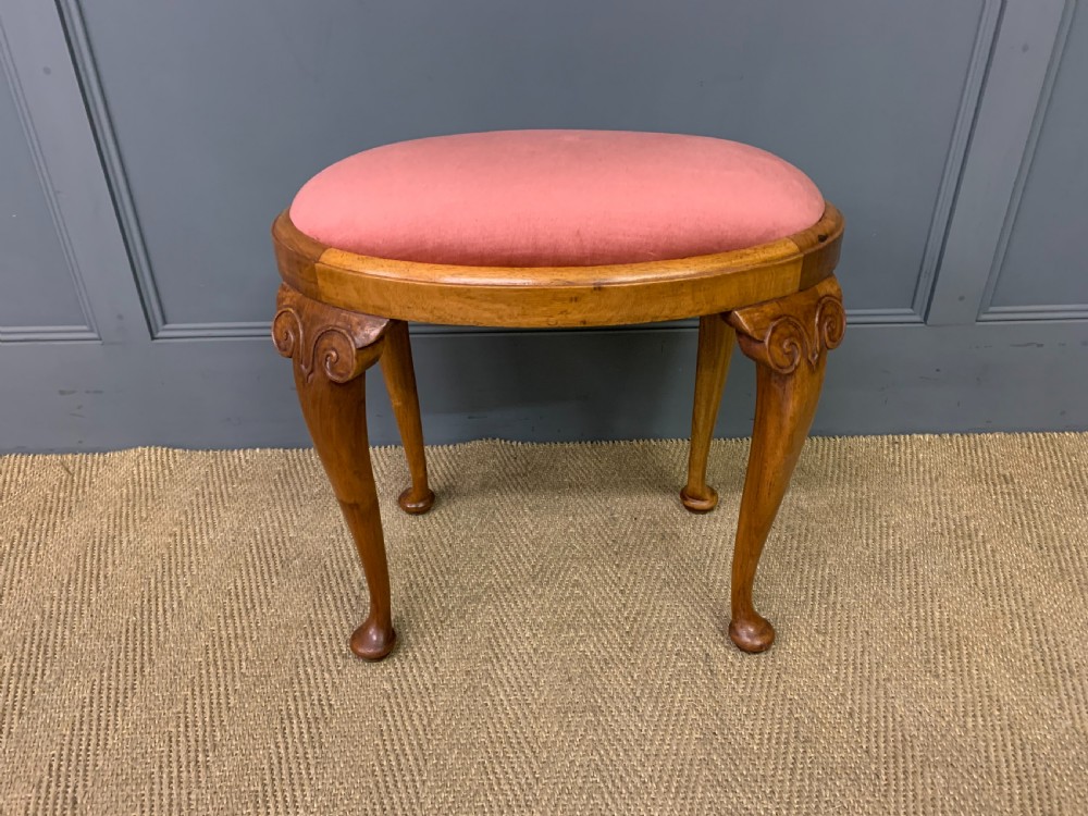 Burr Walnut Dressing Table and Stool View XIX