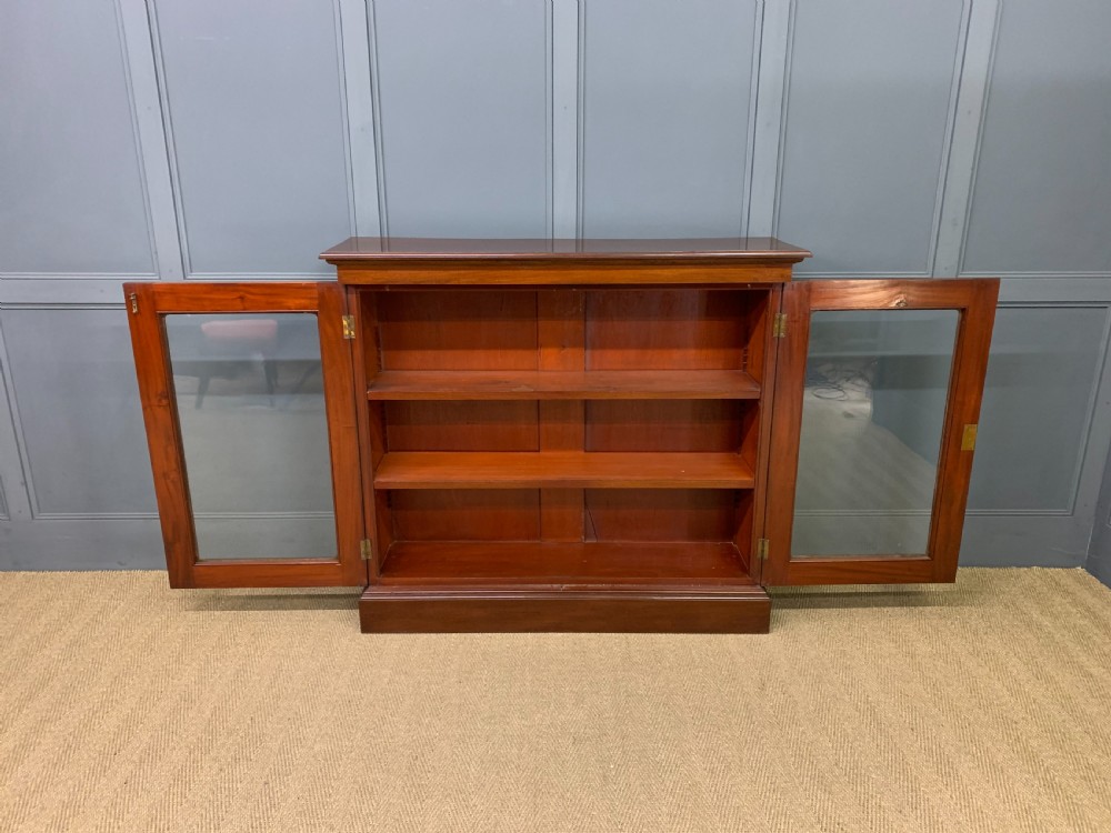 Victorian Mahogany 2 Door Glazed Bookcase View III