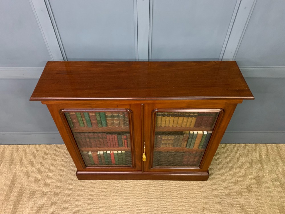 Victorian Mahogany 2 Door Glazed Bookcase View VI