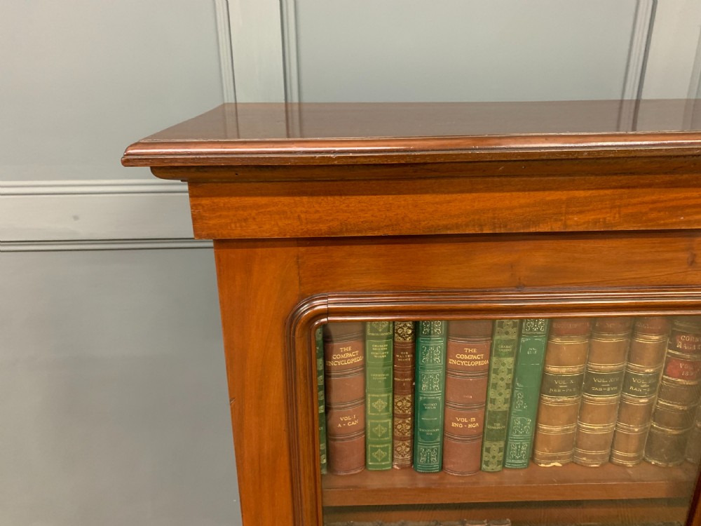 Victorian Mahogany 2 Door Glazed Bookcase View VII