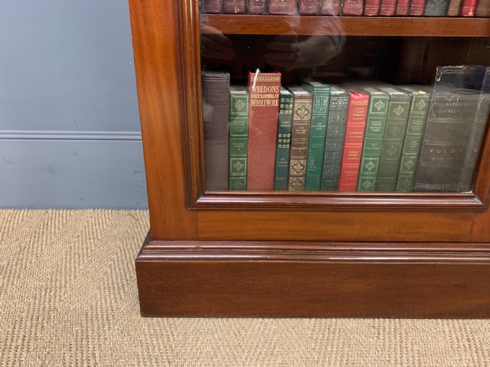 Victorian Mahogany 2 Door Glazed Bookcase View VIII