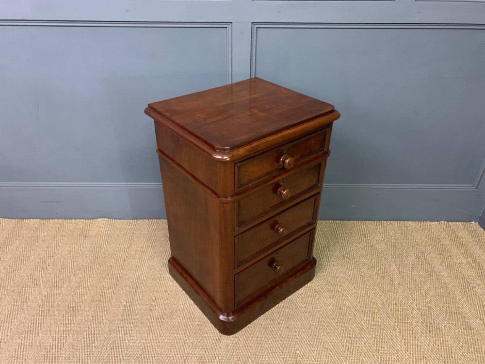 Pair of Large Victorian Mahogany Bedside Chests View IX