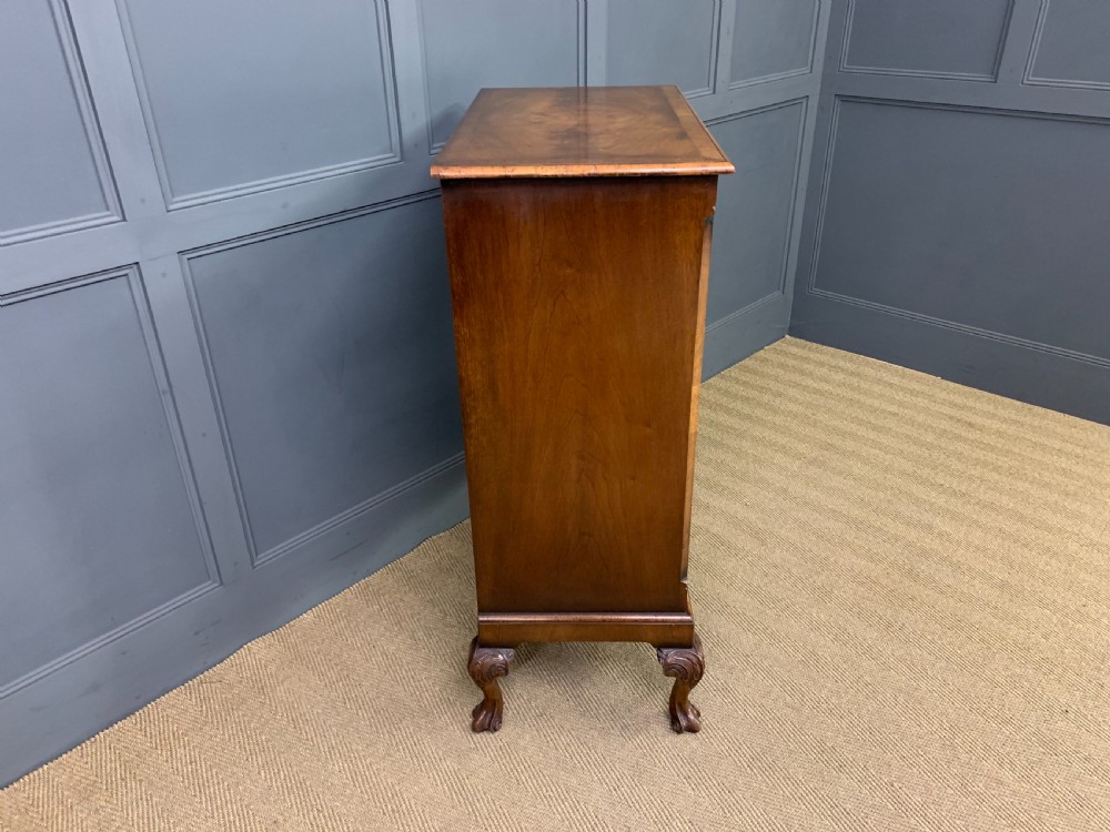 Burr Walnut Press Cupboard by Maple and Co View XII