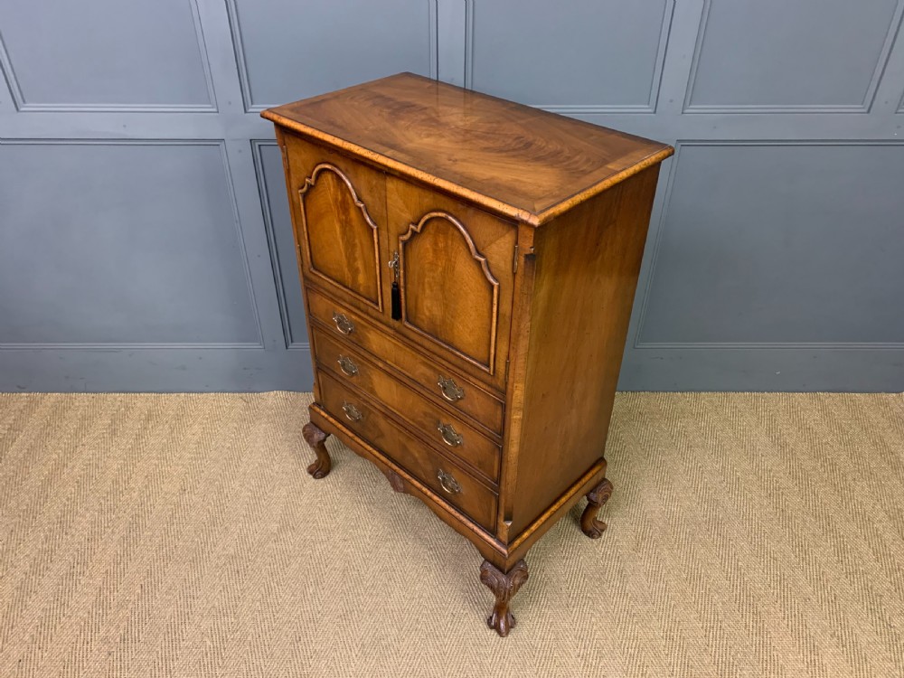 Burr Walnut Press Cupboard by Maple and Co View XIV