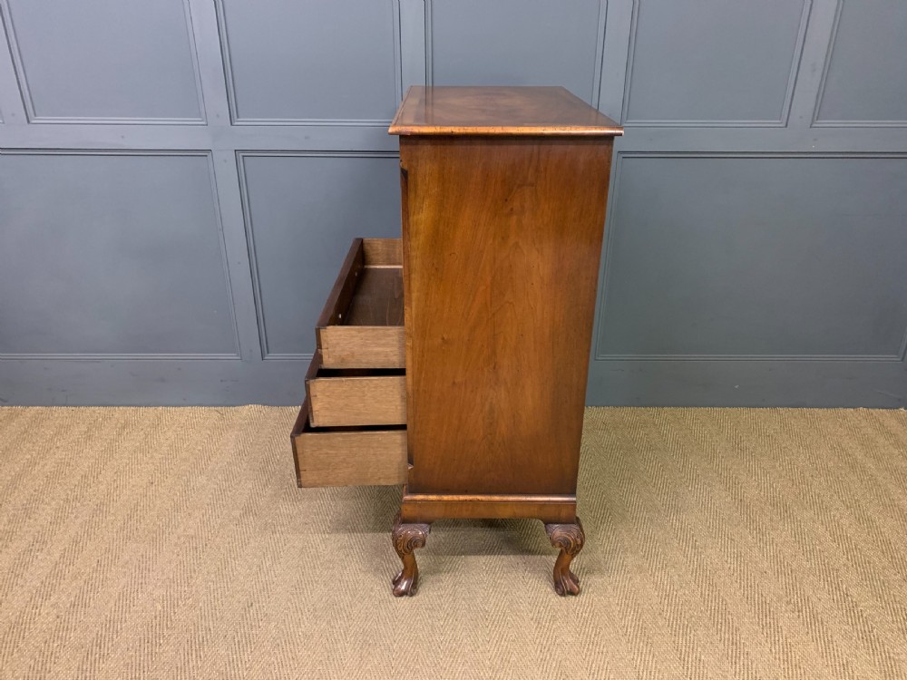 Burr Walnut Press Cupboard by Maple and Co View XV