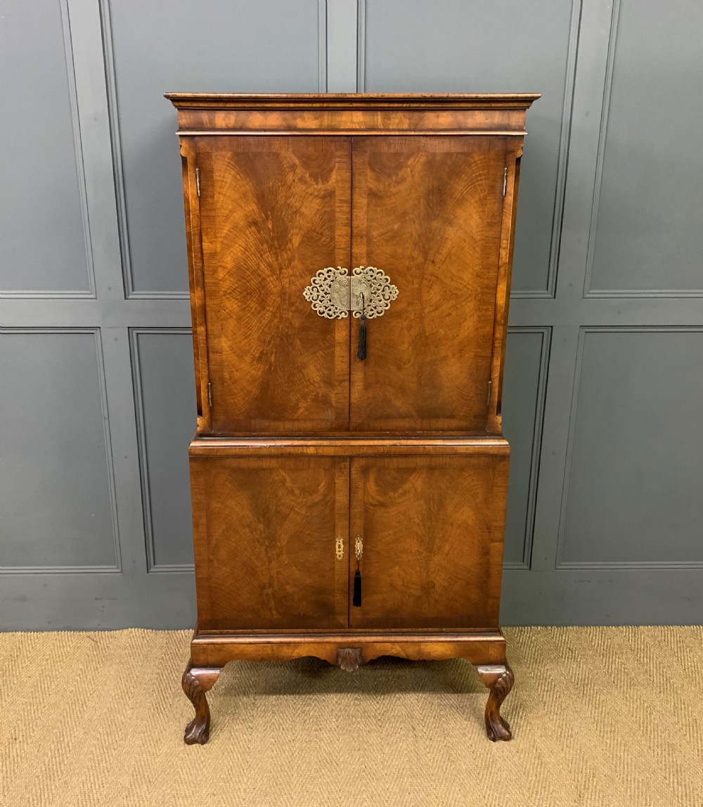 Burr Walnut Cocktail Cabinet