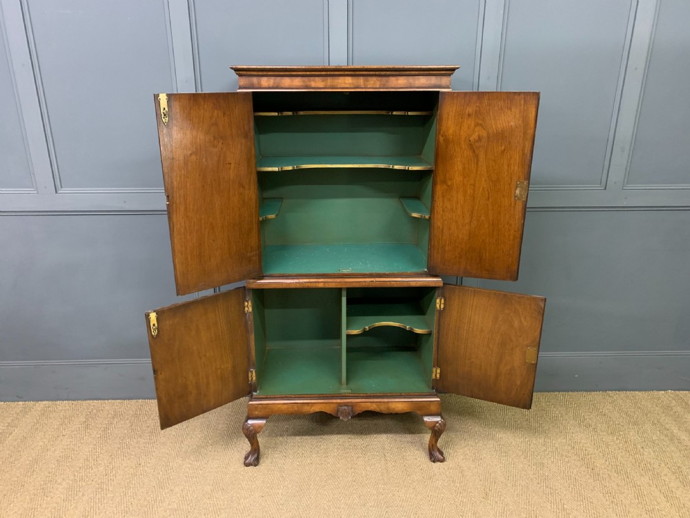 Burr Walnut Cocktail Cabinet View V