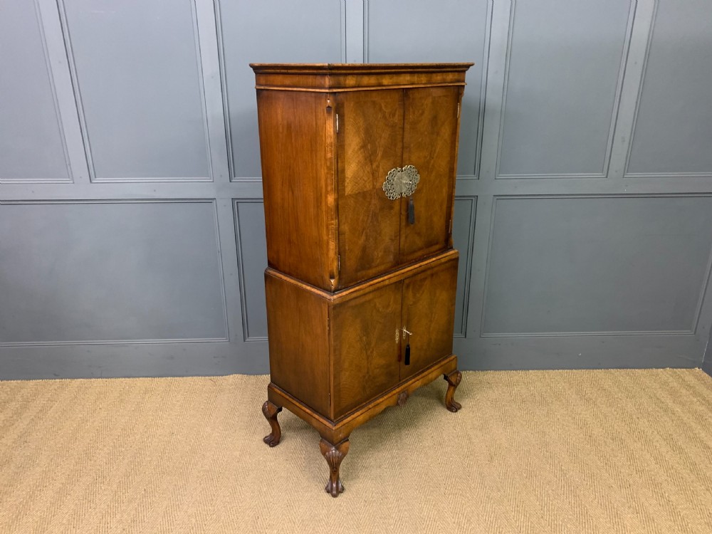 Burr Walnut Cocktail Cabinet View VI