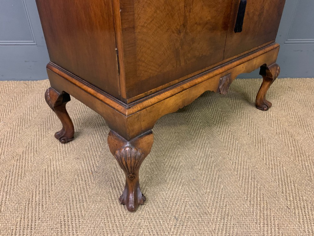 Burr Walnut Cocktail Cabinet View VII