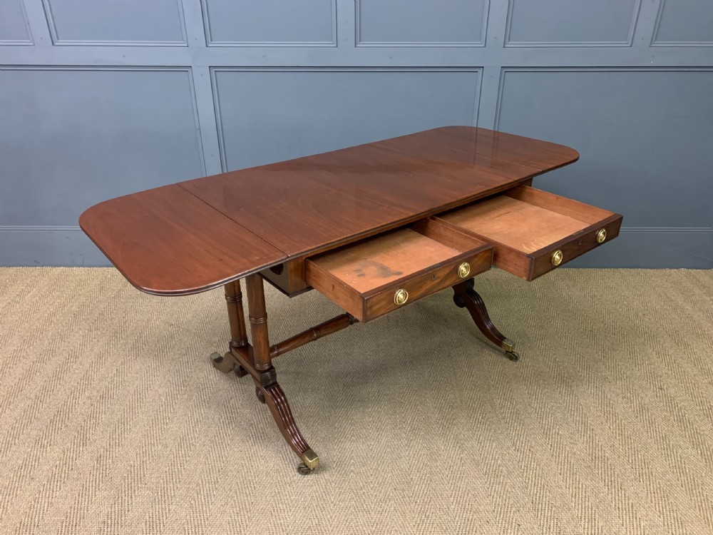 Regency Period Mahogany Sofa Table View XI