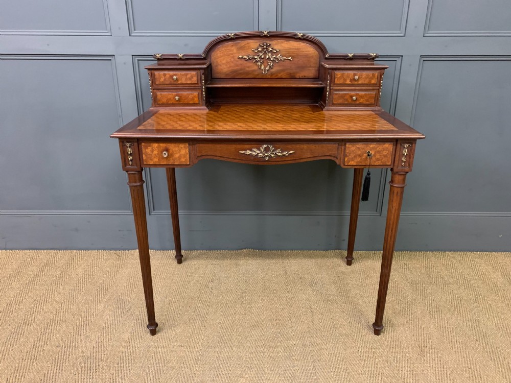 French Parquetry Inlaid Writing Desk View II