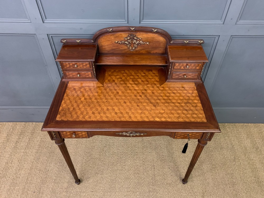 French Parquetry Inlaid Writing Desk View III